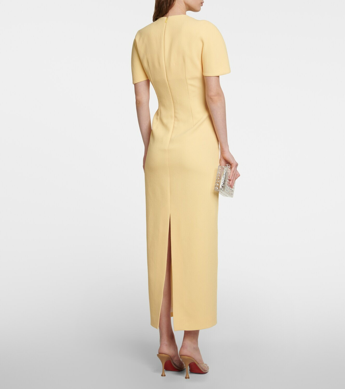 Emilia Wickstead Elham cape crêpe midi dress Emilia Wickstead