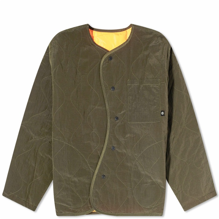 Photo: P.A.M. Men's Blur The Lines Reversible Liner Jacket in Dark Olive
