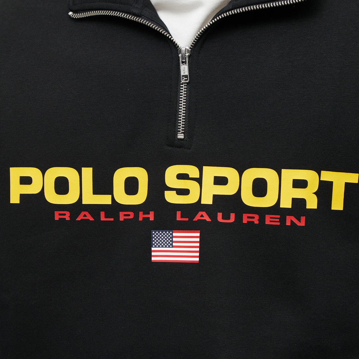 Polo Ralph Lauren Men's Polo Sport Quarter Zip in Polo Black/Gold