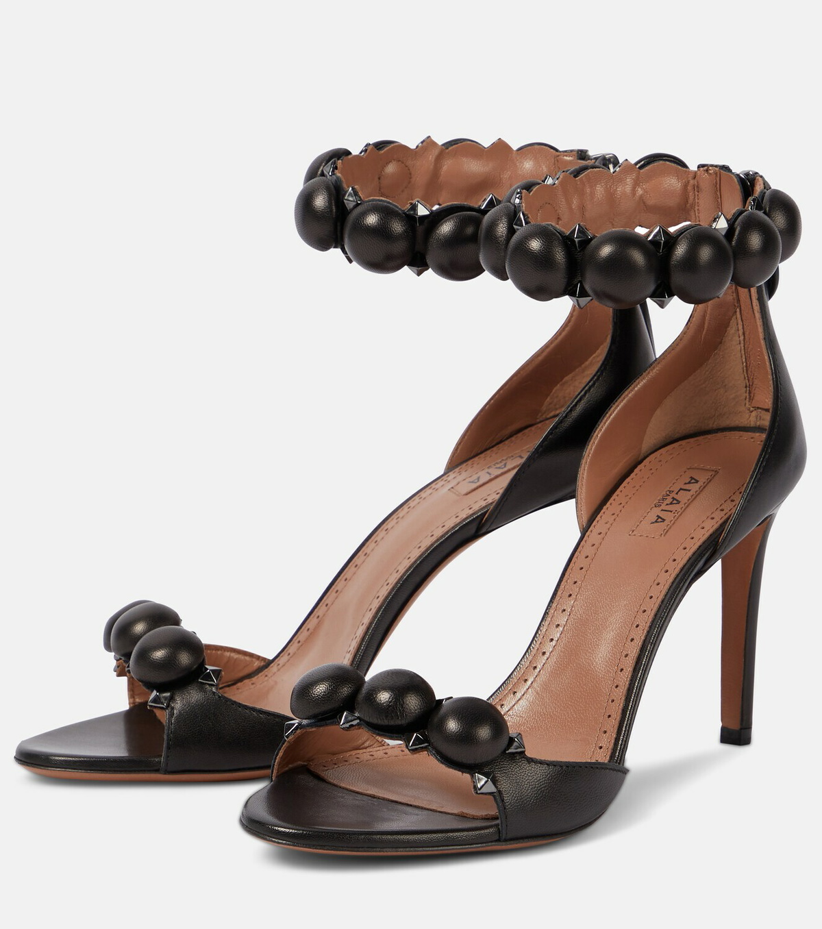 Alaïa La Bombe 90 leather sandals ALAÏA