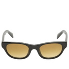 Prada Eyewear C08S Sunglasses in Black/Yellow Gradient Light Brown 