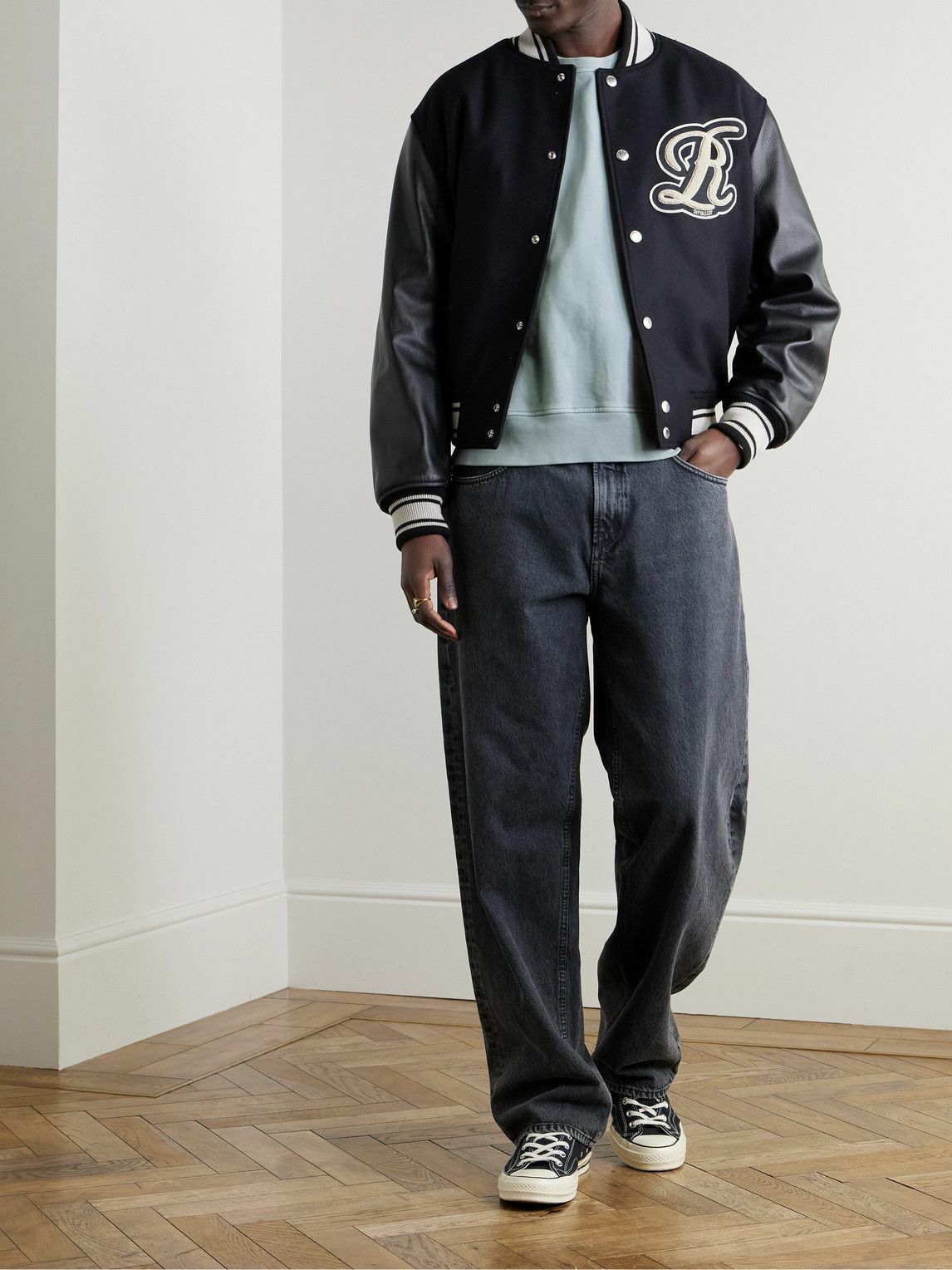 AGOLDE - Dane Cotton-Jersey Sweatshirt - Green