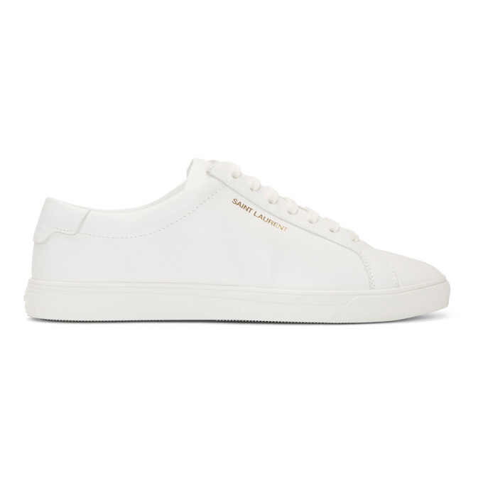 Photo: Saint Laurent White Andy Sneakers