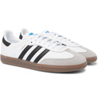 adidas Originals - Samba Suede-Trimmed Leather Sneakers - Men - White