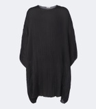 The Row Catena oversized pleated silk blouse