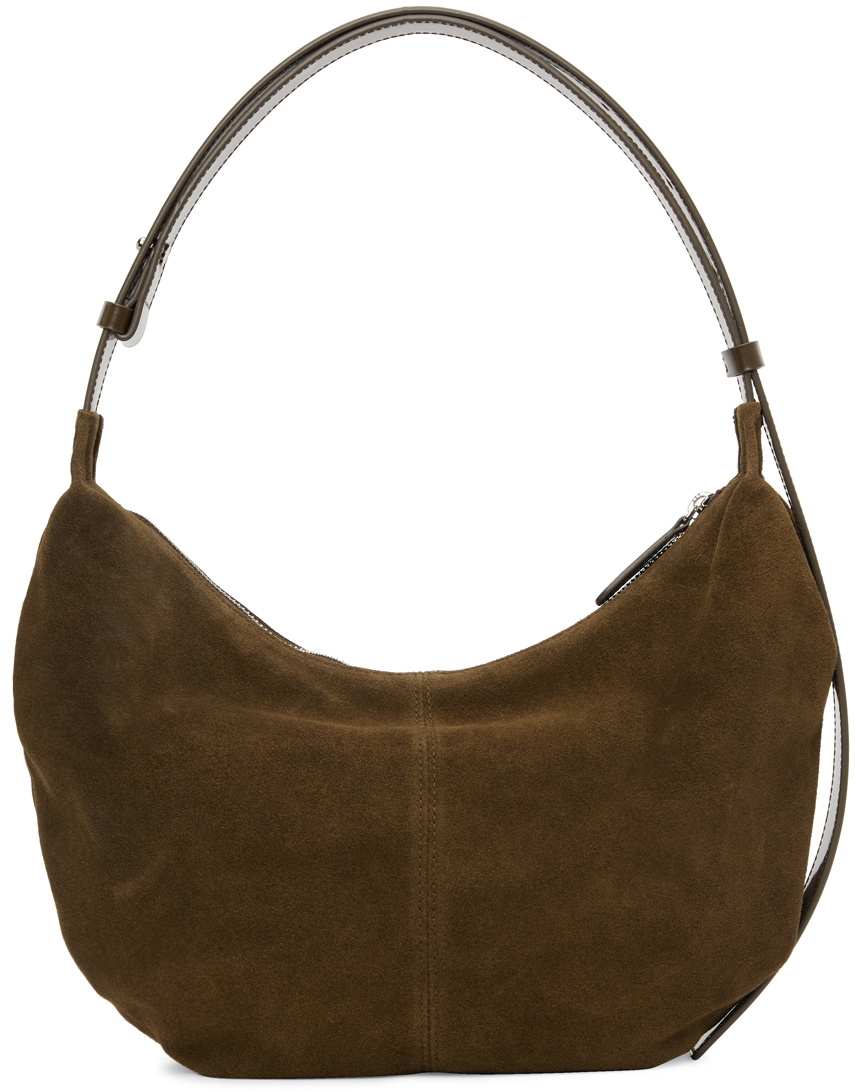 Nothing Written SSENSE Exclusive Brown Suede HT Shoulder Bag