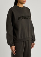 Represent Owners Club Logo Cotton Sweatshirt Chocolate