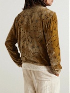 Karu Research - Block-Printed Silk Velvet Jacket - Brown