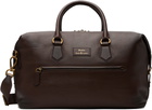 Polo Ralph Lauren Brown Pebbled Leather Duffle Bag