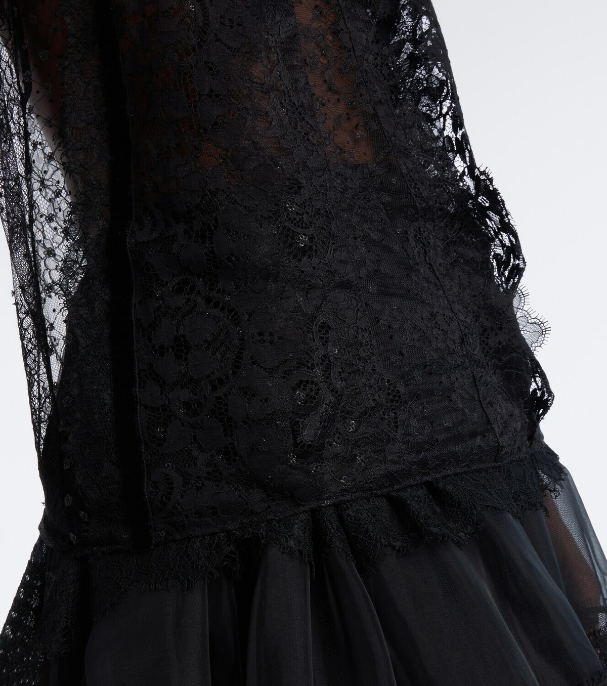 Elie Saab Sheer lace top