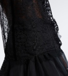 Elie Saab Sheer lace top