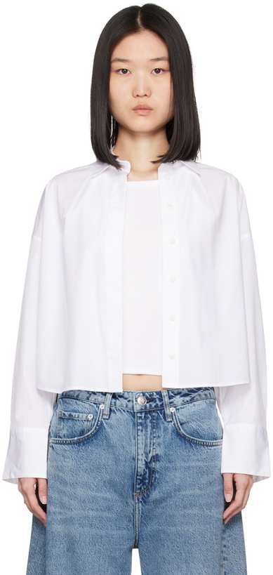 Photo: rag & bone White Martha Shirt