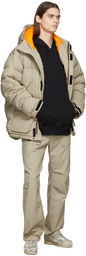 MSGM Beige Down Puff Jacket