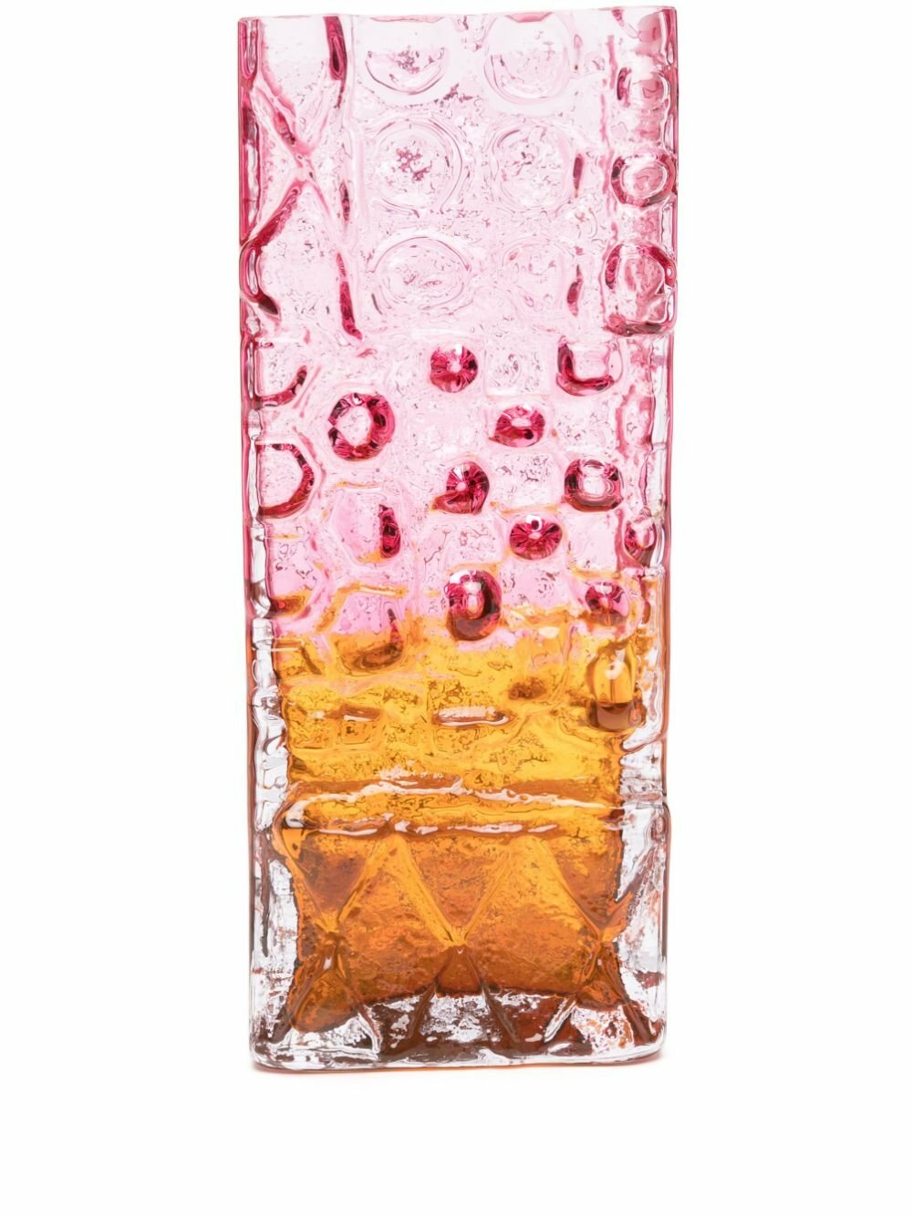 POLSPOTTEN Pink Relief Glass Vase