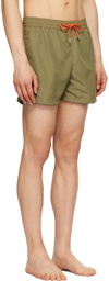 Paul Smith Khaki Drawstring Swim Shorts