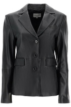 LOULOU STUDIO aldo leather blazer Black
