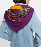 Kenzo - Printed wool and cashmere scarf