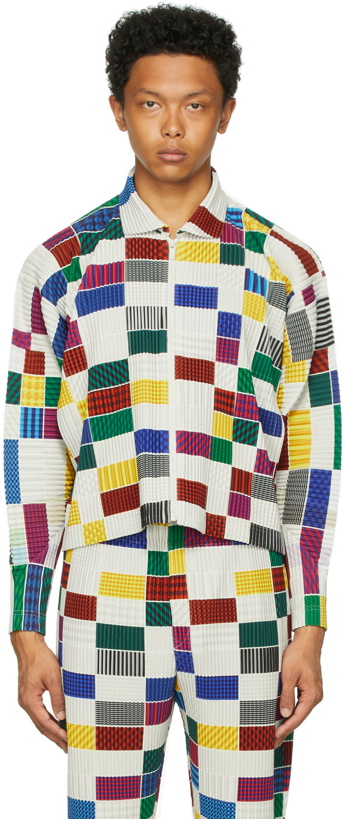 Photo: Homme Plissé Issey Miyake Multicolor Check House Jacket