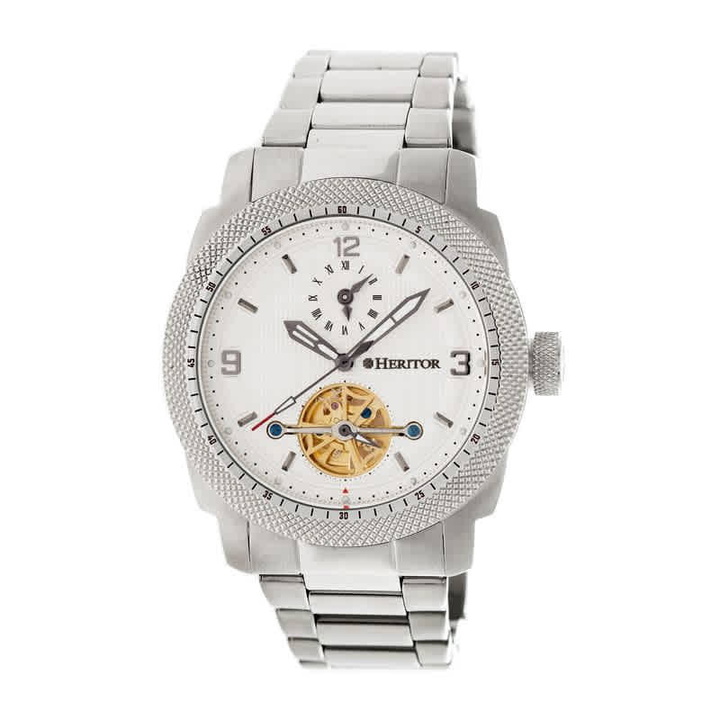 Photo: Heritor Helmsley White Dial Stainless Steel Automatic Mens Watch HR5001