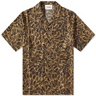 Nanushka Men's Bodil Silk Vacation Shirt in Camouflage Animal