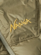 Nanga - Mazeno Ridge Logo-Embroidered Quilted Nylon Down Jacket - Green