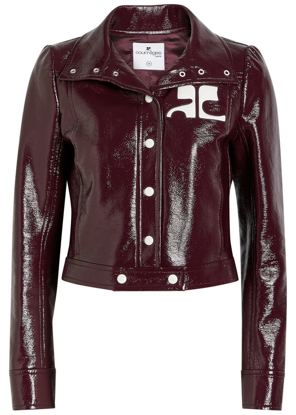 Photo: Courrèges Reedition Crinkled Vinyl Jacket Burgundy