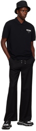 Moschino Black Print Polo