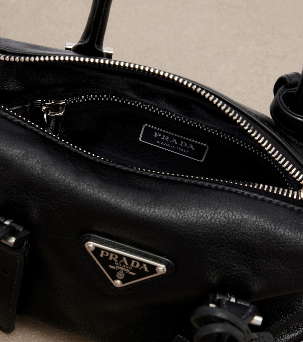 Prada Prada Karin Small leather top-handle bag
