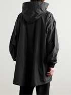 The Row - Kemet Oversized Coated-Cotton Hooded Jacket - Black