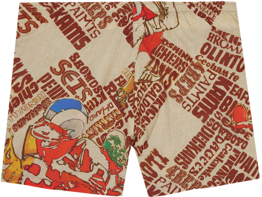 ERL Beige Printed Boxers