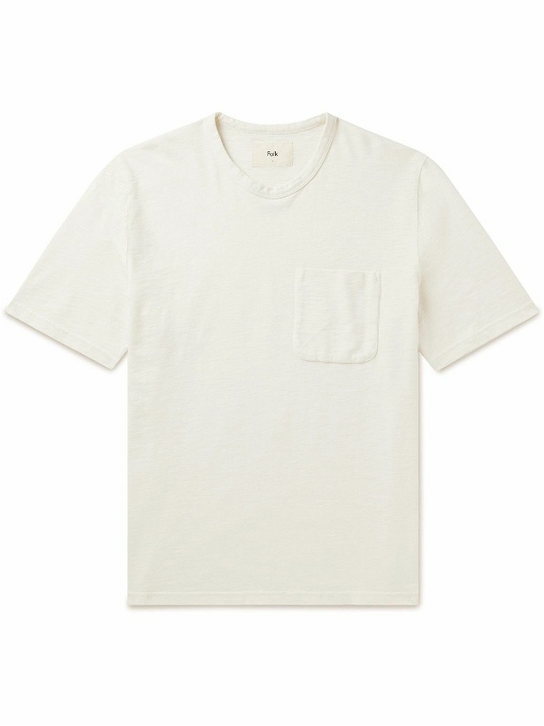 Photo: Folk - Slub Cotton-Jersey T-Shirt - White