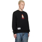 AAPE by A Bathing Ape Black 'AAPER' Crew Neck Sweatshirt