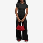 Good American Women's Scuba Crewneck Bodysuit in Black