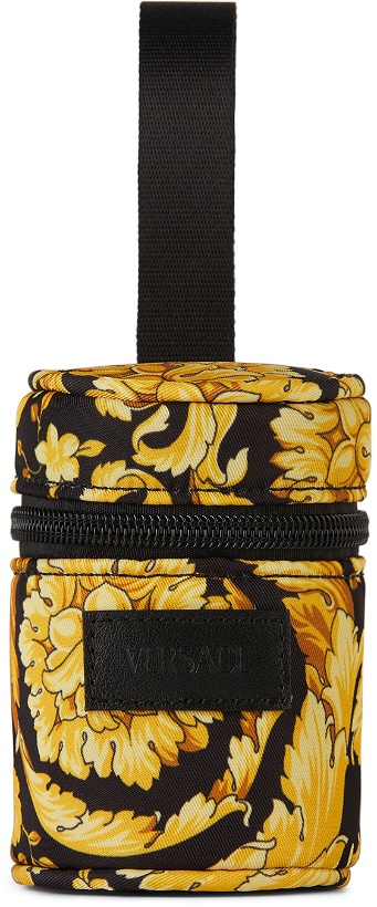 Photo: Versace Baby Black & Gold Pacifier Holder