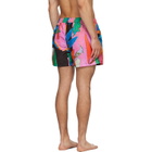 Paul Smith Multicolor 'River Collage' Print Swim Shorts