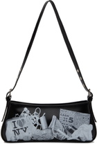 VAQUERA Black Trompe-L'Oeil Bag