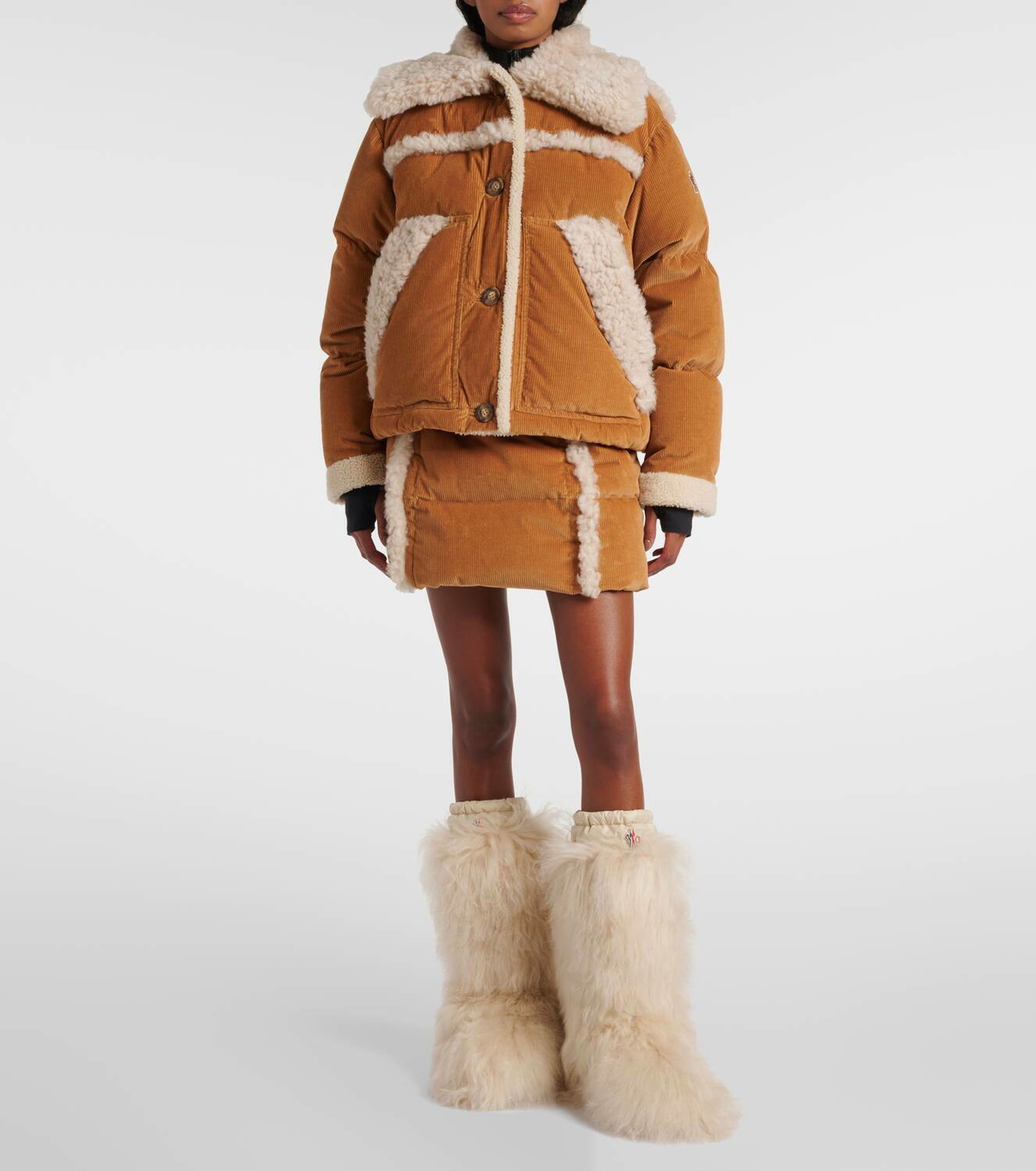 Moncler Grenoble Gaia shearling snow boots