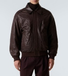 Calvin Klein Collection Johnson leather blouson