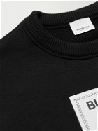 Burberry - Logo-Appliquéd Cotton-Jersey Sweatshirt - Black