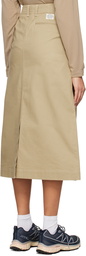 Snow Peak Beige Takibi Chino Maxi Skirt