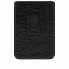 Balenciaga Men's Arena Leather Card Holder in Black 