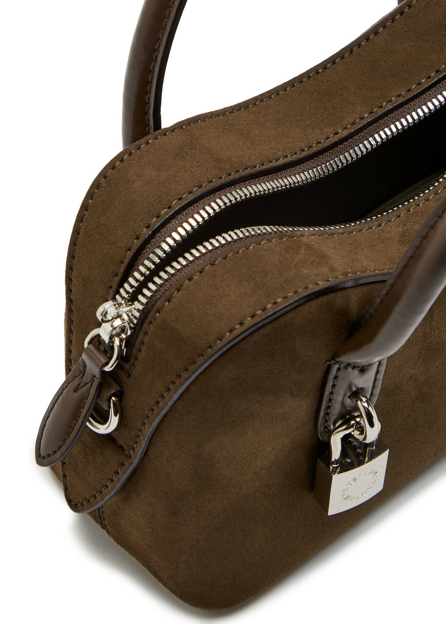 Stella Mccartney Stella Ryder Small Faux Suede top Handle bag - Moca - One Size