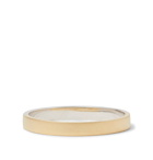 Miansai - Edge Matte 14-Karat White and Yellow Gold Ring - Gold