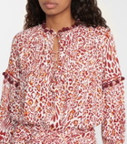 Poupette St Barth Clara leopard-print blouse