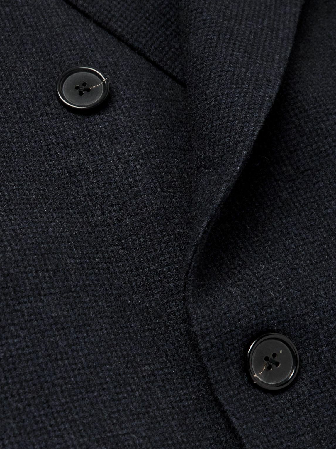 Paul Smith - Slim-Fit Double-Breasted Woven Overcoat - Blue