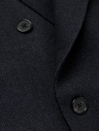 Paul Smith - Slim-Fit Double-Breasted Woven Overcoat - Blue