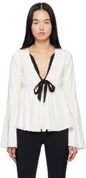 Kika Vargas White Naomi Blouse