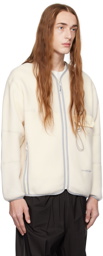 and wander Off-White Zip Cardigan