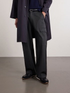 Mr P. - Suede-Trimmed Leather Sneakers - Black