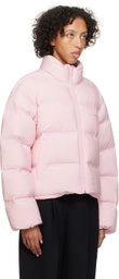 Alexander Wang Pink Cropped Down Jacket